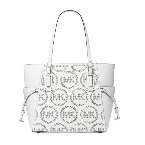 ⚠️LAST 1⚠Michael Kors East West Voyager Tote White - Picture 7 of 10